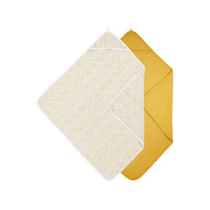 badcape - Basic jersey Cheetah Honey Gold (set van 2)