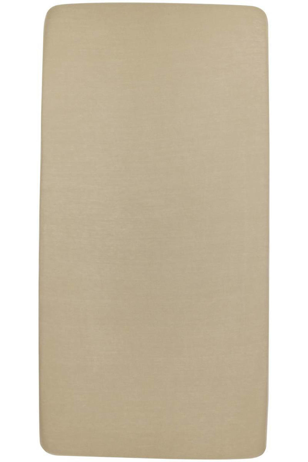 Meyco katoenen wieg hoeslaken 40x80/90 cm taupe