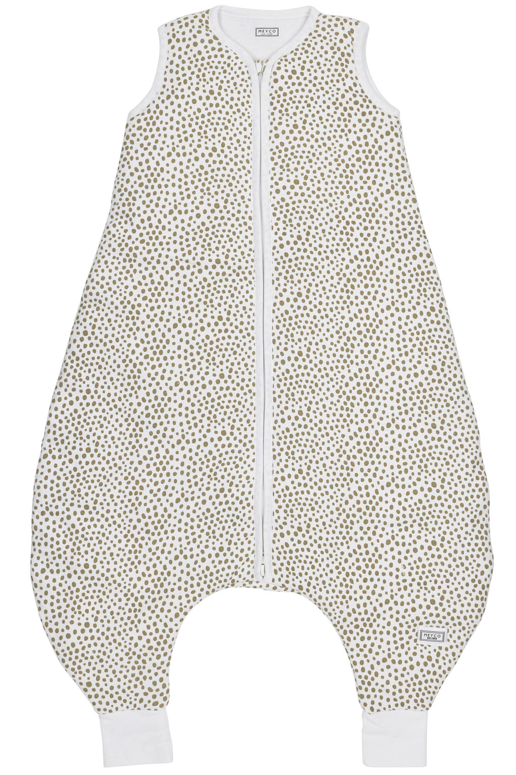 Meyco gevoerde baby slaapzak Cheetah taupe