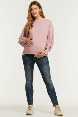 mom zwangerschapsjeans dark denim