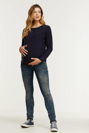 slim fit zwangerschapsjeans dark denim