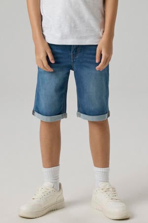 slim fit jeans bermuda NKMTHEO stonewashed