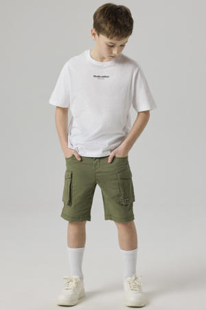 regular fit cargo bermuda NKMRYAN kaki