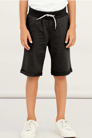 regular fit sweatshort NKMVERMO zwart