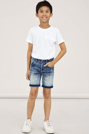 slim fit jeans bermuda NKMTHEO stonewashed