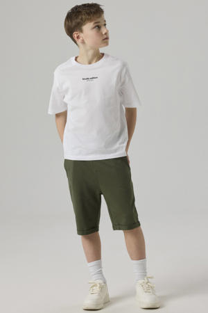 regular fit sweatshort NKMVERMO donkergroen