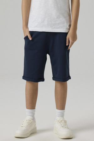 regular fit sweatshort NKMVERMO donkerblauw