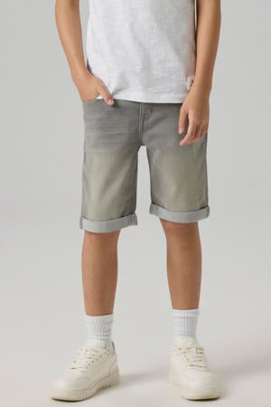 slim fit jeans bermuda NKMSOFUS medium grey denim