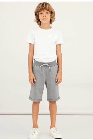 NAME IT Boys Shorts Slim Fit Long, Medium Grey Denim, 146 : Name IT NOS