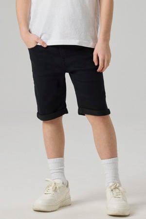 slim fit jeans bermuda NKMSOFUS black denim