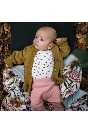 baby slim fit broek roze