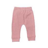 thumbnail: Roze meisjes WildWood baby slim fit broek van stretchkatoen met regular waist, elastische tailleband en effen