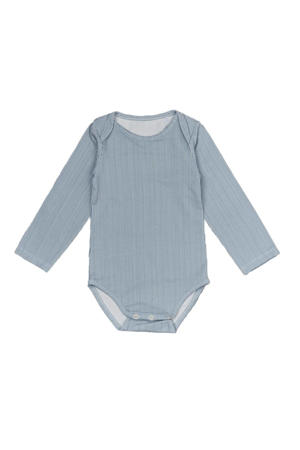 romper met streep print blue