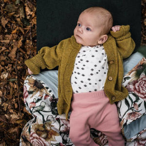 katoenen baby wieg hoeslaken crib Pine Dots 40x80cm