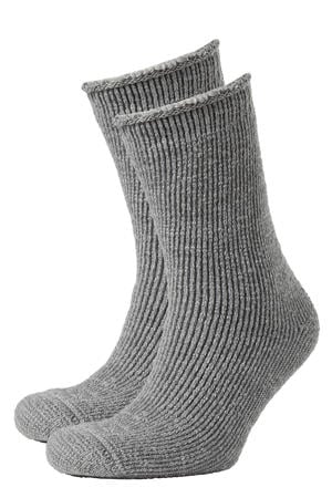 thermo sokken - set van 2 grijs