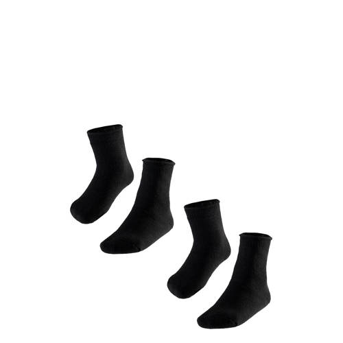 Heatkeeper thermo sokken - set van 2 zwart Jongens/Meisjes Polyacryl Effen