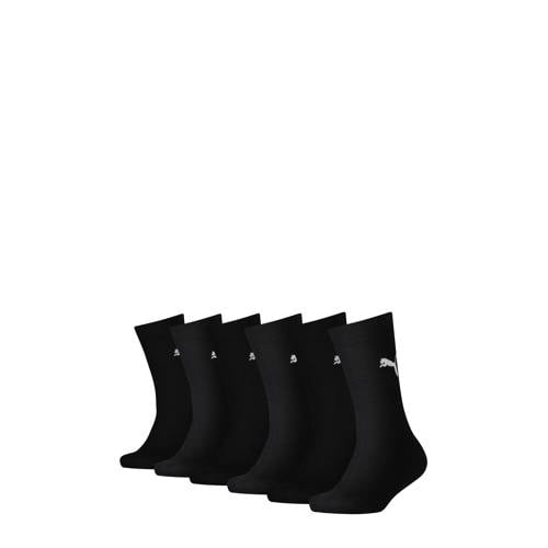 Puma sokken - set van 6 zwart Jongens/Meisjes Katoen Logo