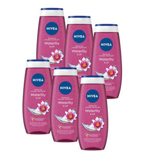 Waterlily & Oil douchegel - 6 x 250 ml - voordeelverpakking