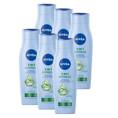 NIVEA 2-in-1 Express Shampoo + Conditioner 250 ml - voordeelverpakking