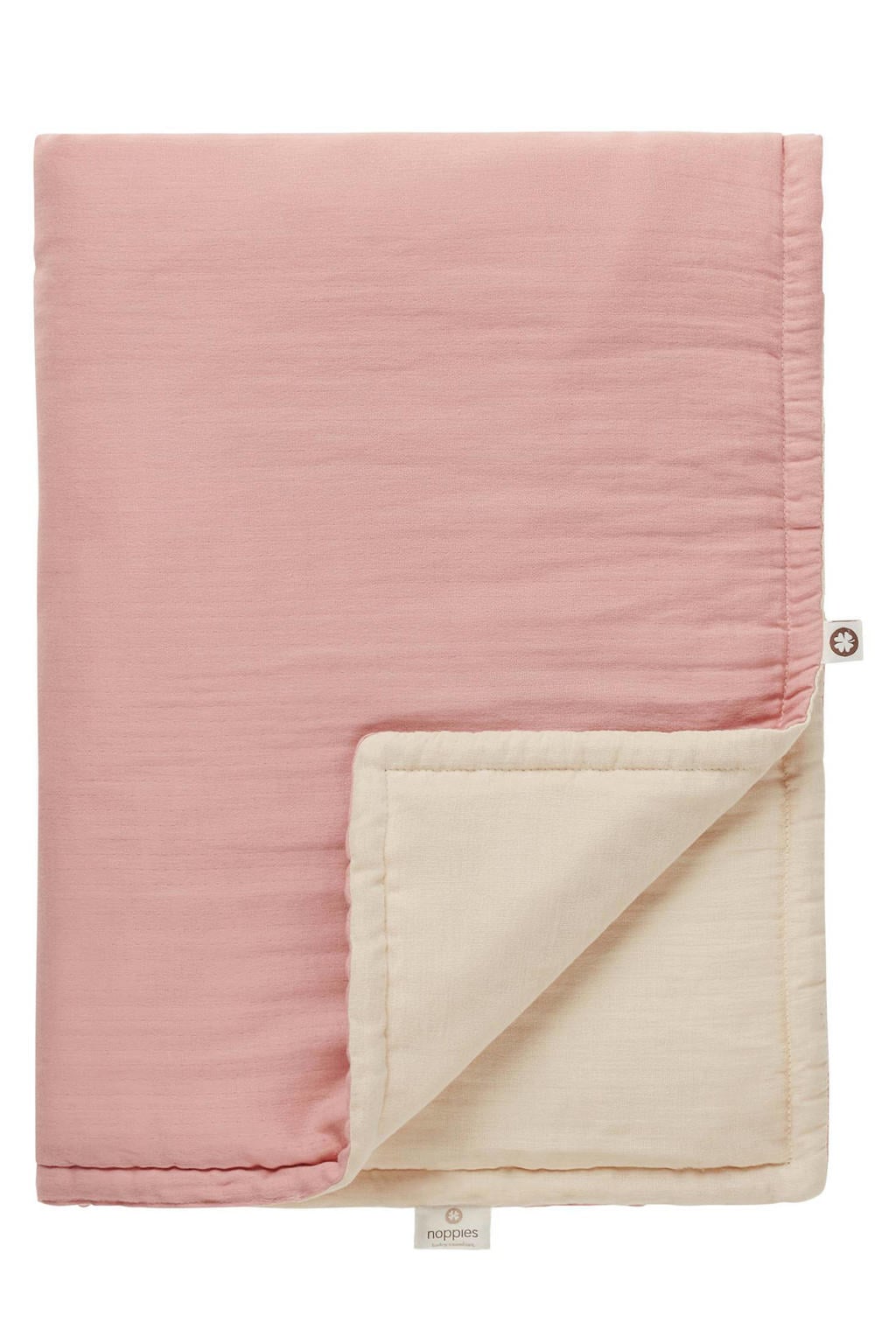 Noppies Baby Comfort padded reversible baby wiegdeken 75x100 cm Misty Rose