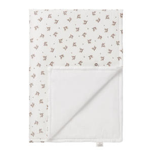 Blooming Clover reversible baby ledikantdeken 100x140 cm Jet Stream