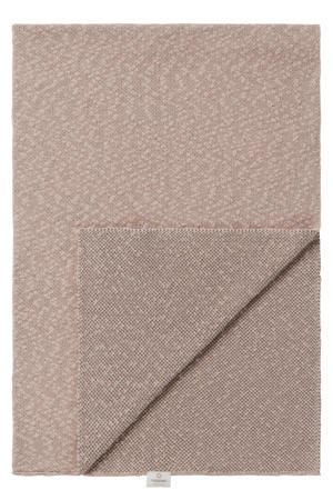Melange knit reversible baby ledikantdeken 100x140 cm Oxford Tan