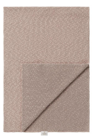 Melange knit reversible baby ledikantdeken 100x140 cm Oxford Tan