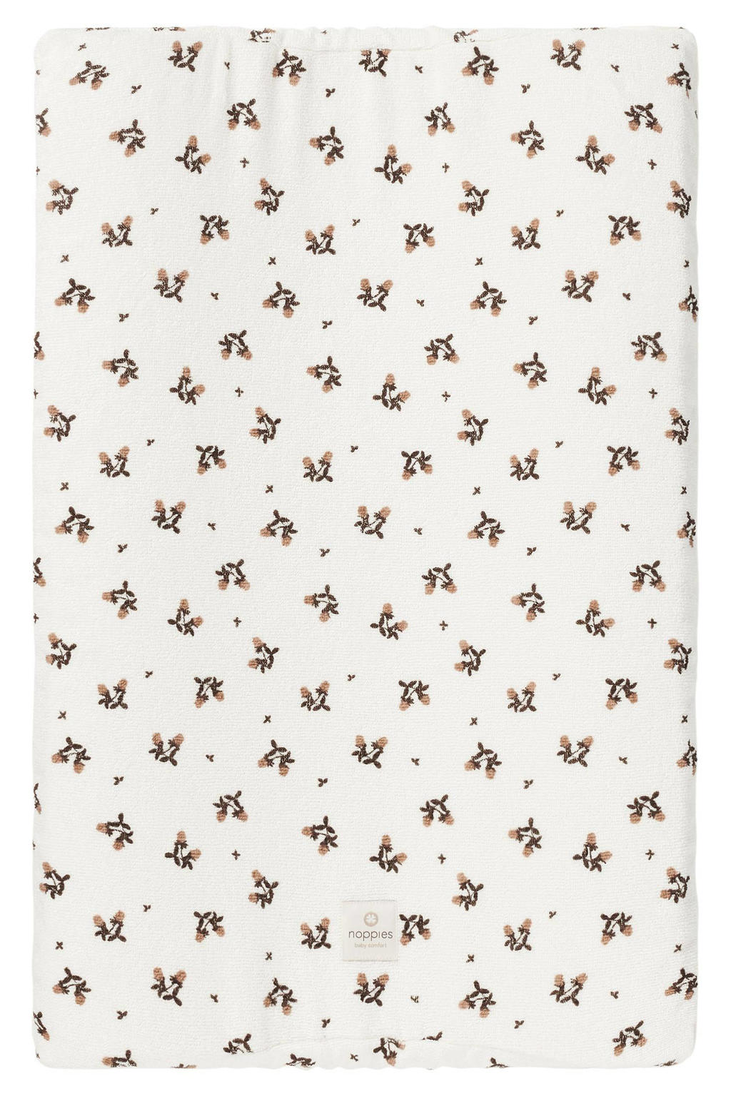 Noppies Baby Comfort Blooming clover terry aankleedkussenhoes 49x75 cm Jet Stream