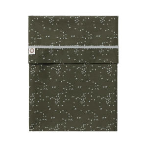 Botanical poplin reversible baby wieglaken 80x100 cm Beetle
