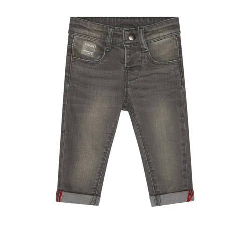 Retour Mini regular fit jeans Jip light grey denim Grijs Jongens Stretchdenim