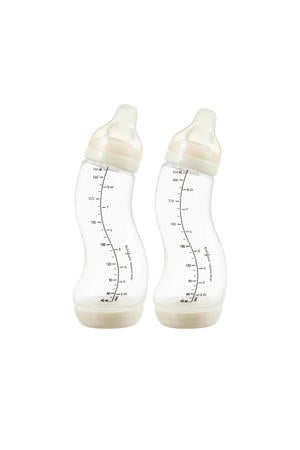 S-Babyfles Anti Koliek - 250 ml - Créme - 2 Stuks - Anti Colic tegen krampjes
