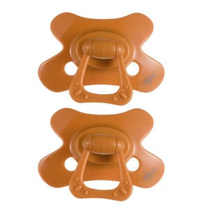 Fopspeen - 12+ Maanden - Oranje - 2 stuks