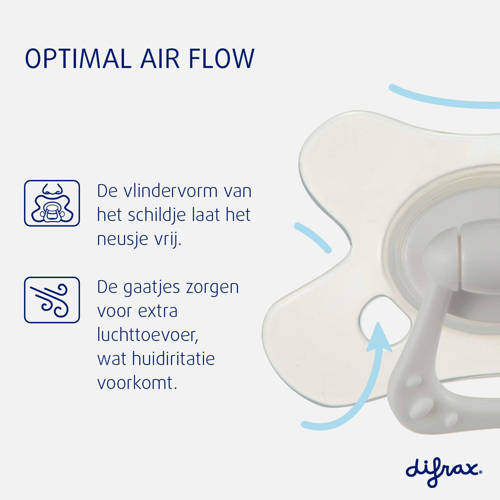 Difrax Dental Fopspeen 12+ Maanden Beige 2 stuks Ecru