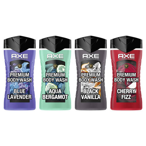 Axe 3-in-1 douchegel mix set - 4 x 250 ml | Douchegel van Axe afbeelding