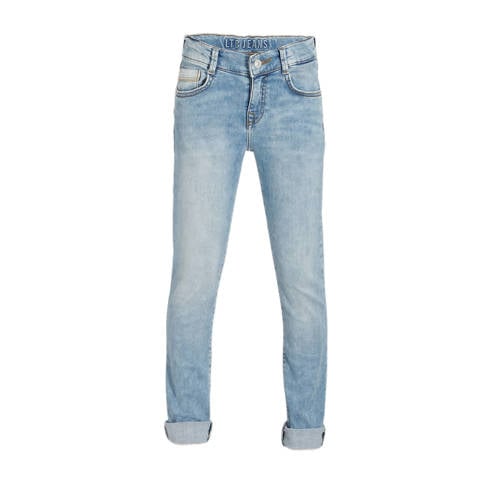 LTB slim fit jeans New Cooper ennio wash Blauw Jongens Stretchdenim Effen - 104