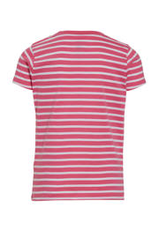 thumbnail: anytime gestreepte T-shirt koraalroze