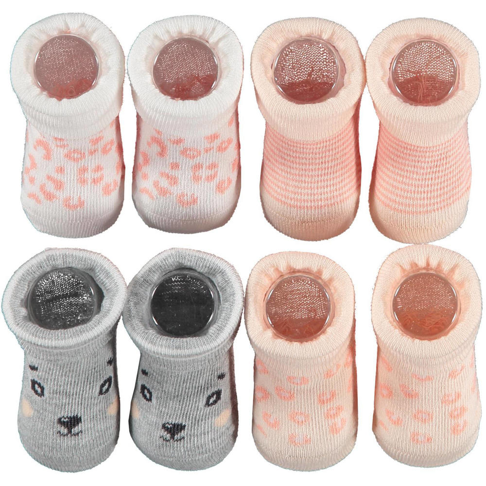 Apollo new born sokken - set van 4 in een geschenkset multi