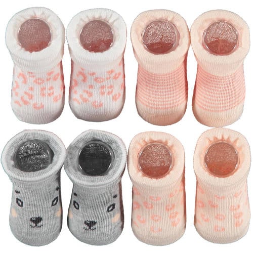 Apollo new born sokken - set van 4 in een geschenkset multi