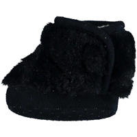 thumbnail: Apollo slofjes met imitatiebont donkerblauw