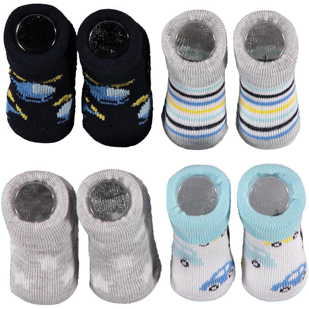 Apollo new born sokken - set van 4 in een geschenkset multi