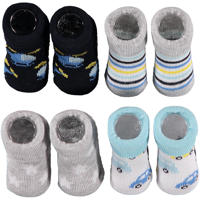 thumbnail: Apollo new born sokken - set van 4 in een geschenkset multi
