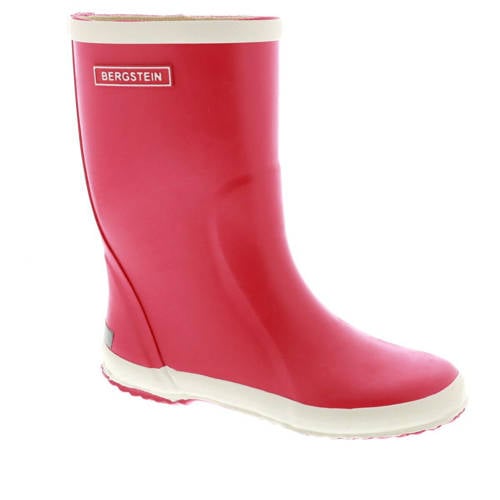 Bergstein Rainboot regenlaarzen roze/wit Meisjes Rubber 