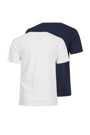thumbnail: JACK & JONES JUNIOR T-shirt - donkerblauw/wit (set van 2)
