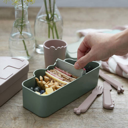 Done by Deer Lunch box Croco Green Broodtrommel Groen