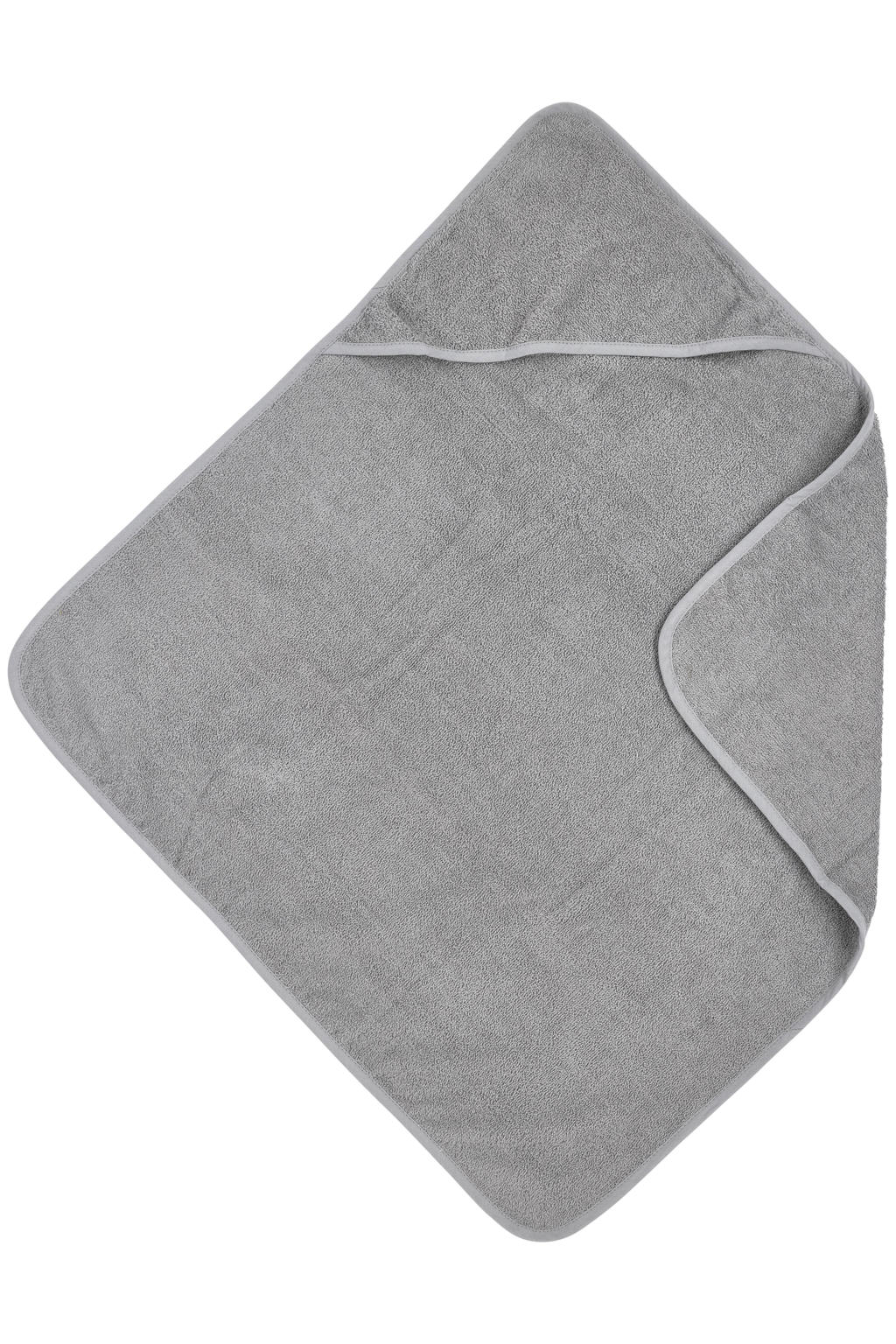 Meyco basic badstof badcape grijs
