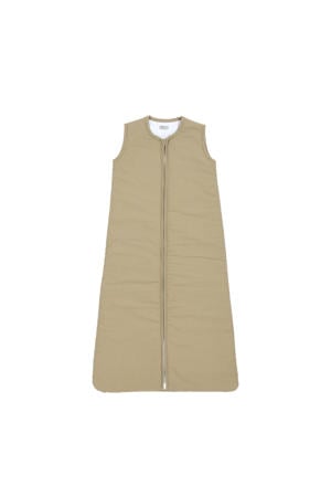 gevoerde baby slaapzak uni taupe