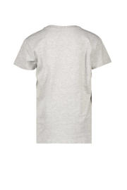 thumbnail: SEVENONESEVEN T-shirt met tekst grijs melange