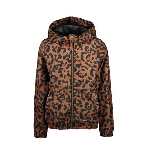 Moodstreet zomerjas van gerecycled polyester bruin/zwart Dierenprint