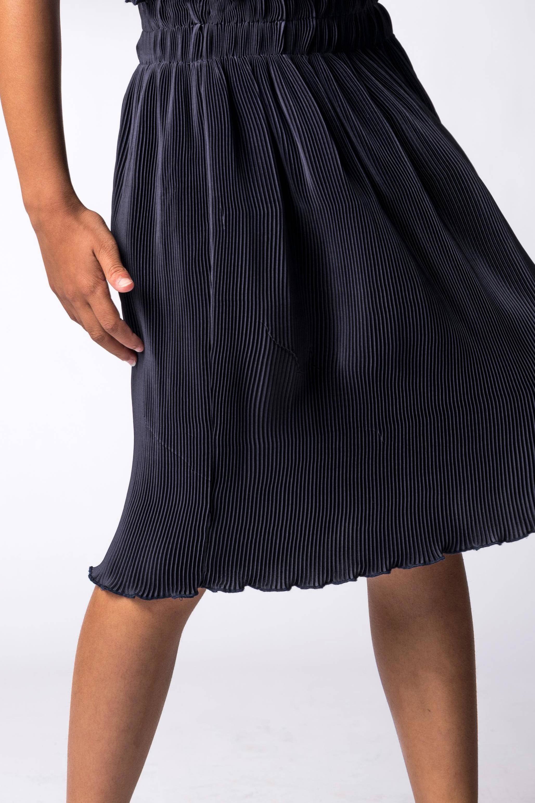 Plisse best sale rok donkerblauw