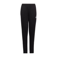 thumbnail: Zwarte jongens en meisjes adidas Performance Junior trainingsbroek van polyester met regular fit, regular waist en logo dessin